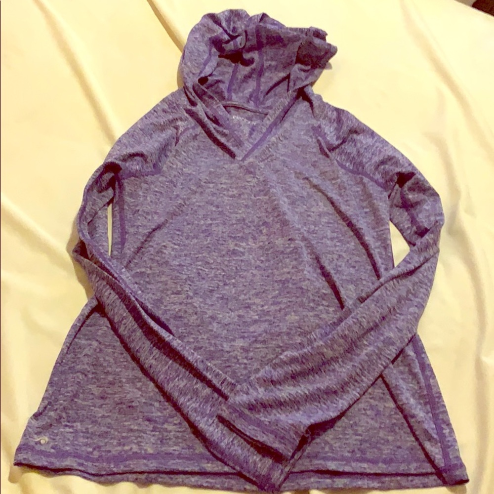 Purple workout / running jacket shirt